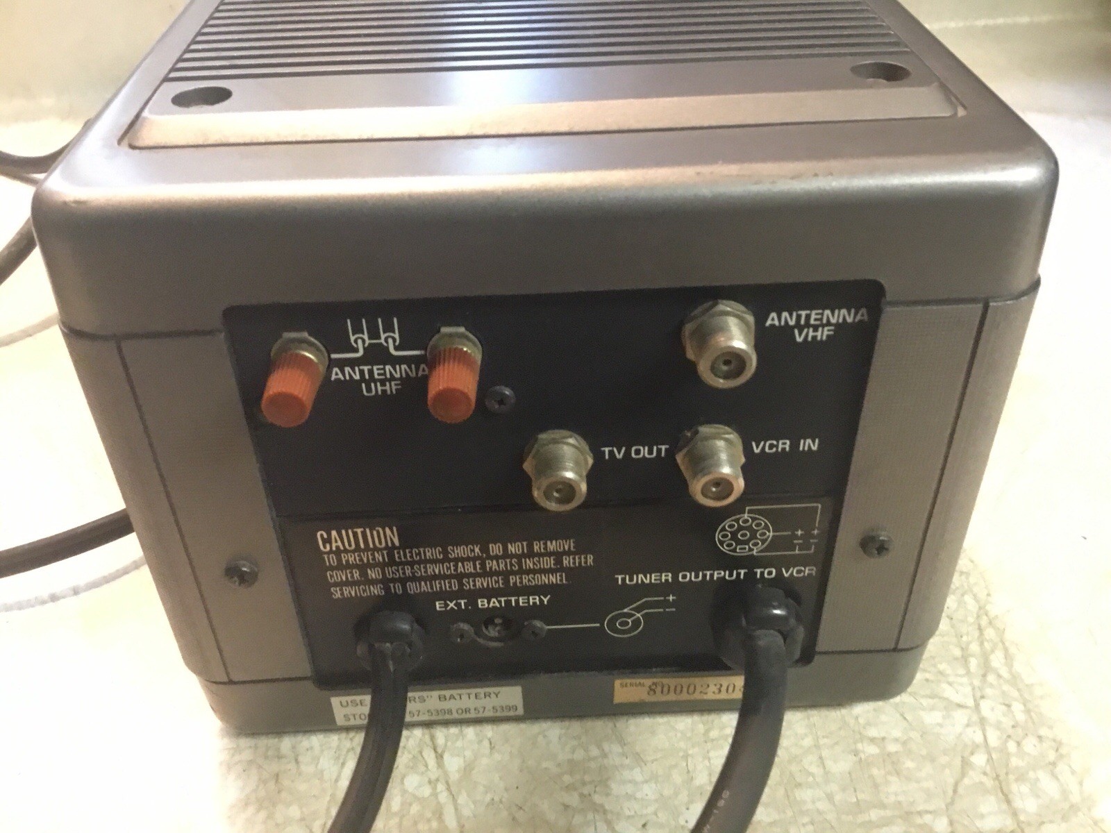 Sears Betavision VCR & Case & Video Tuner Clock VHF/UHF POWER UP RARE 1980 Lot