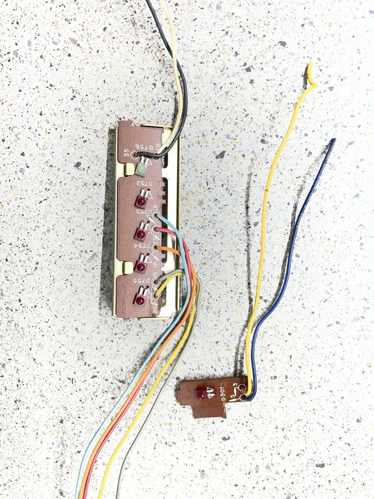 Technics SA 600 Input Selector Board LED And Screws Working