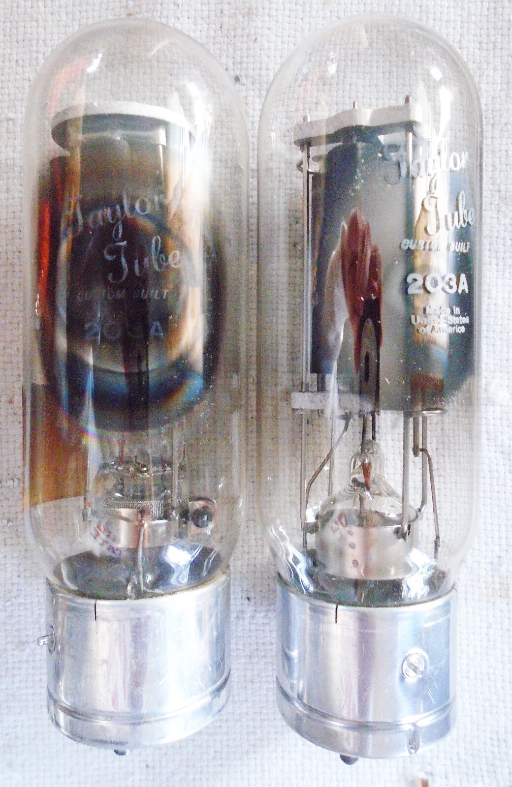 (2) NOS Taylor 203A Power Triode Tube – RF Power Amp/Osc & AF Amp/Mod