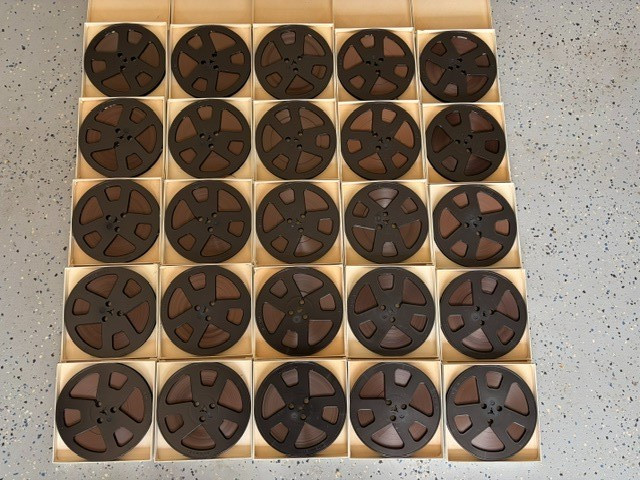 Bulk Lot of 25 Vintage 7″ Reel to Reel Blank Tape 1/4″ White Box 031 Made in USA