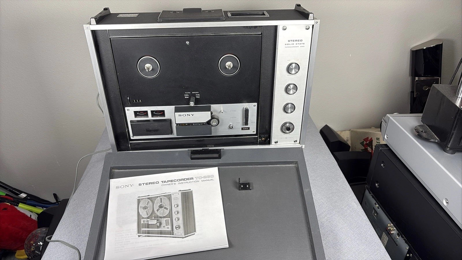 Vintage Sony TC-260 Stereo Solid State Tapecorder Reel to Reel Tape Recorder