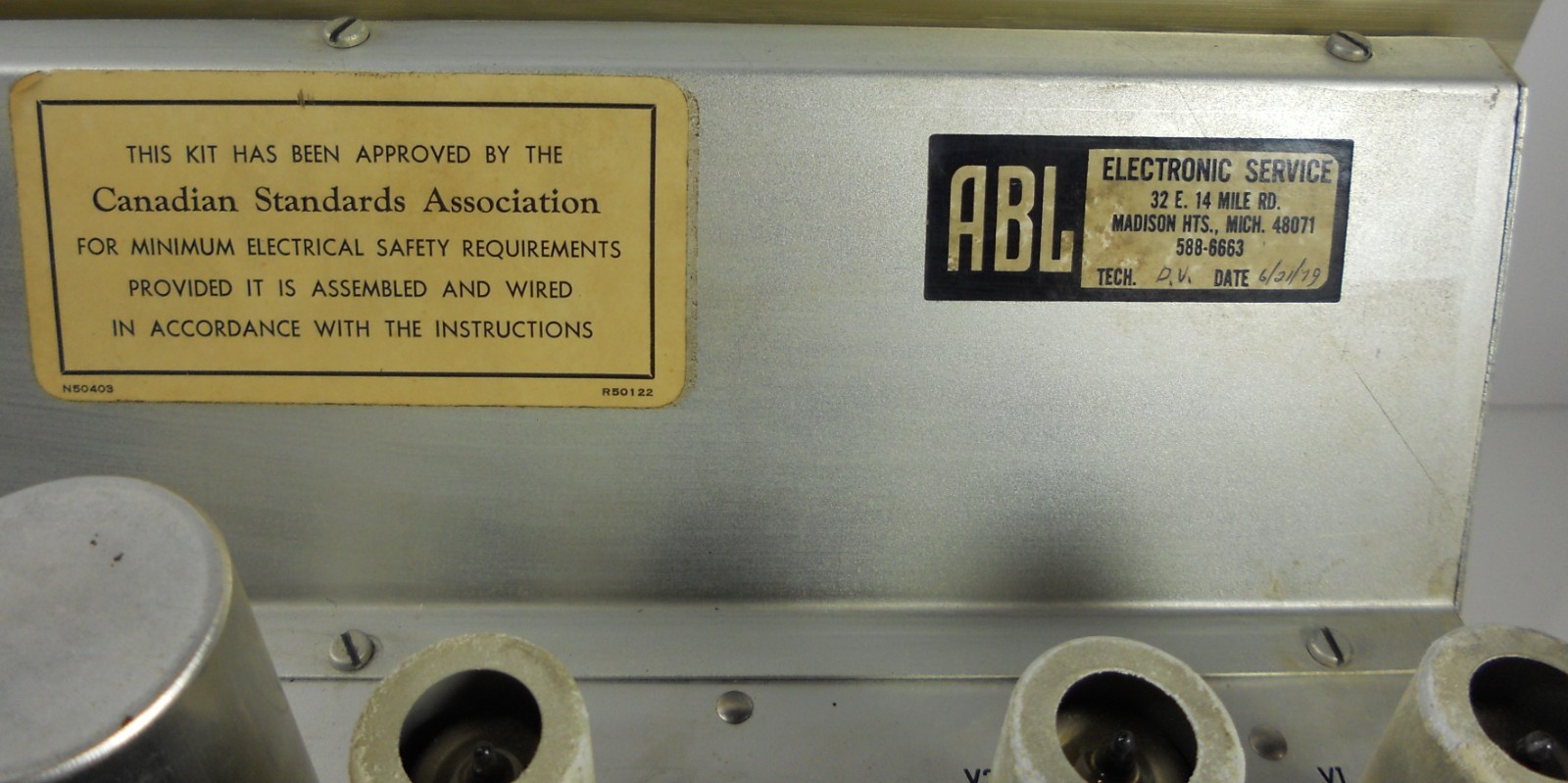 Fisher KX-100 Stereo Master Control Tube Amplifier Working w/ Original Manual