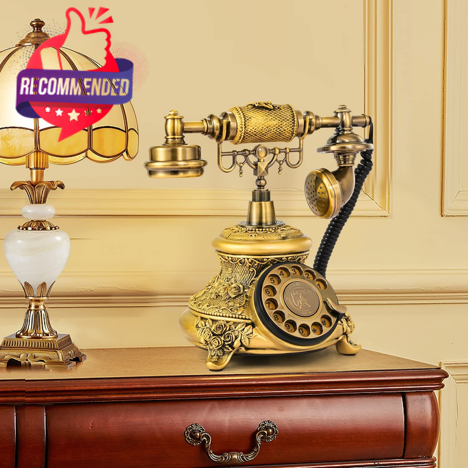 Vintage Phone Retro Rotary Dial Phones Landline Telephone Old Fashion Antique
