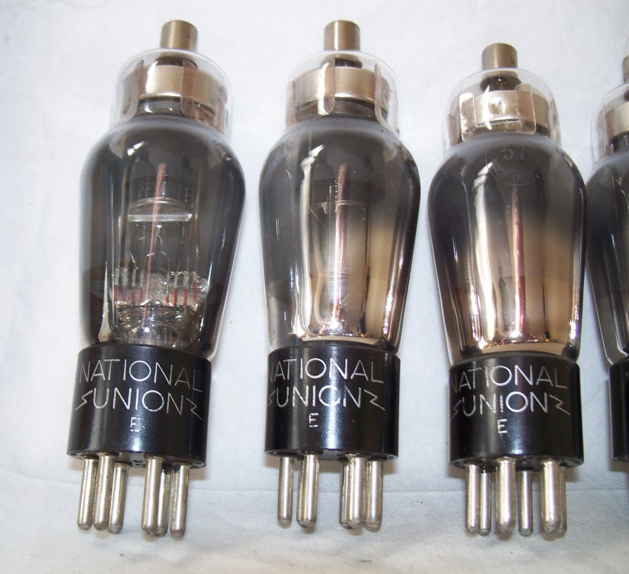 Lot of (7) NU National Union Type 57 antique radio tubes,pentode,engraved base