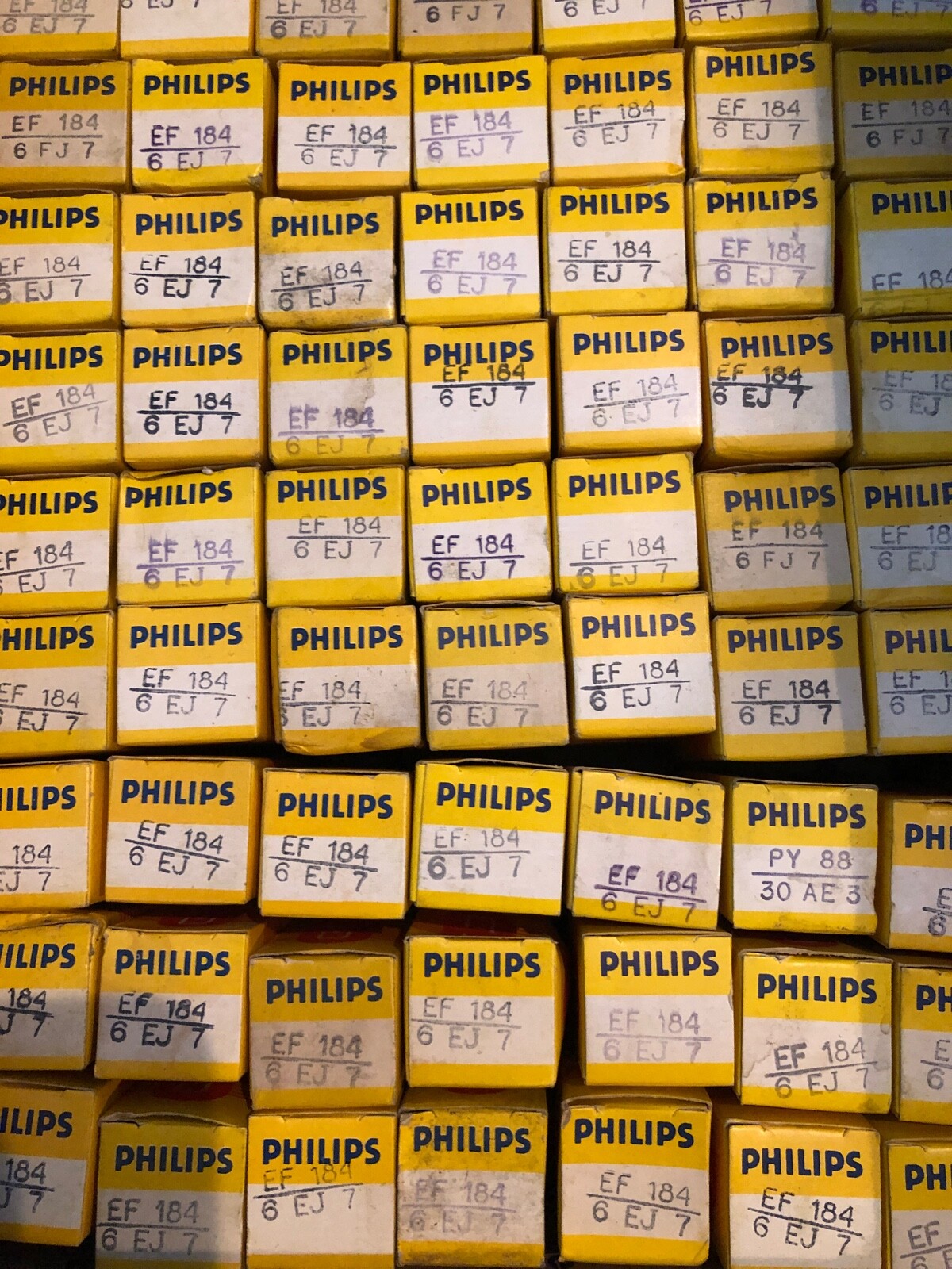 NOS NIB PHILIPS EF184 6EJ7 TUBE for H.H.SCOTT 345 350 C D Shindo Graaf Futterman