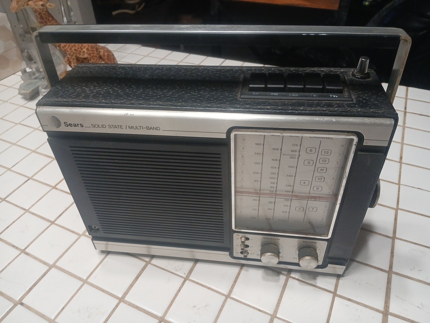 Sears Solid State Multi-Band Radio Model 800 24270 800 AM/FM WORKS Looks Great