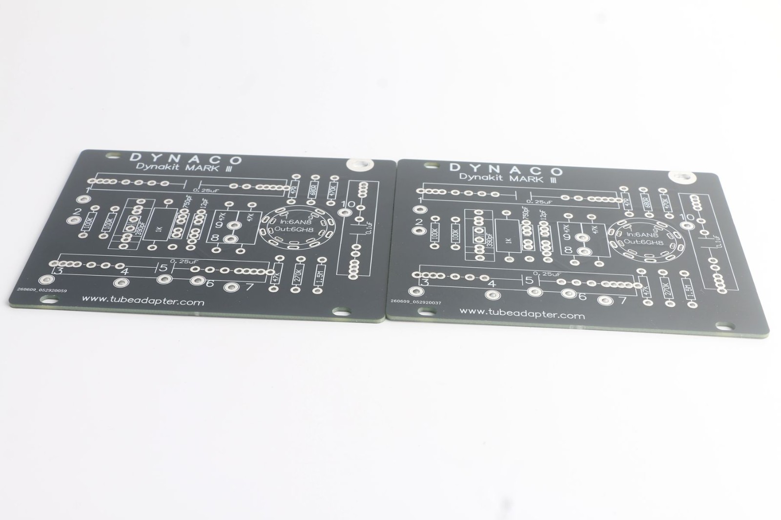 Pair 2pcs Dynaco Mark III mk3 6AN8 driver bare DIY board