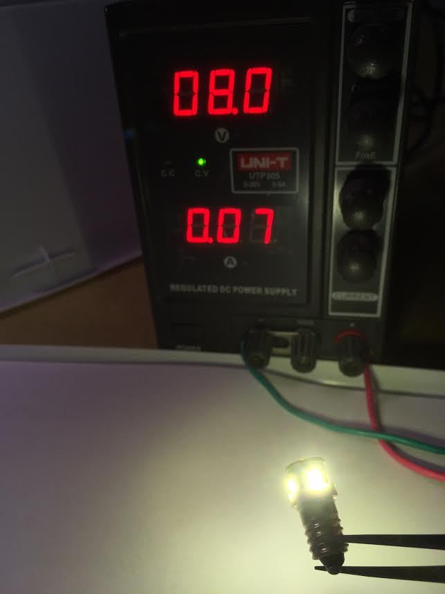 LED LAMP KIT RECEIVER 2000X-2000A(SCREW BASE WARM WHITE)FRONT DIAL METER Sansui