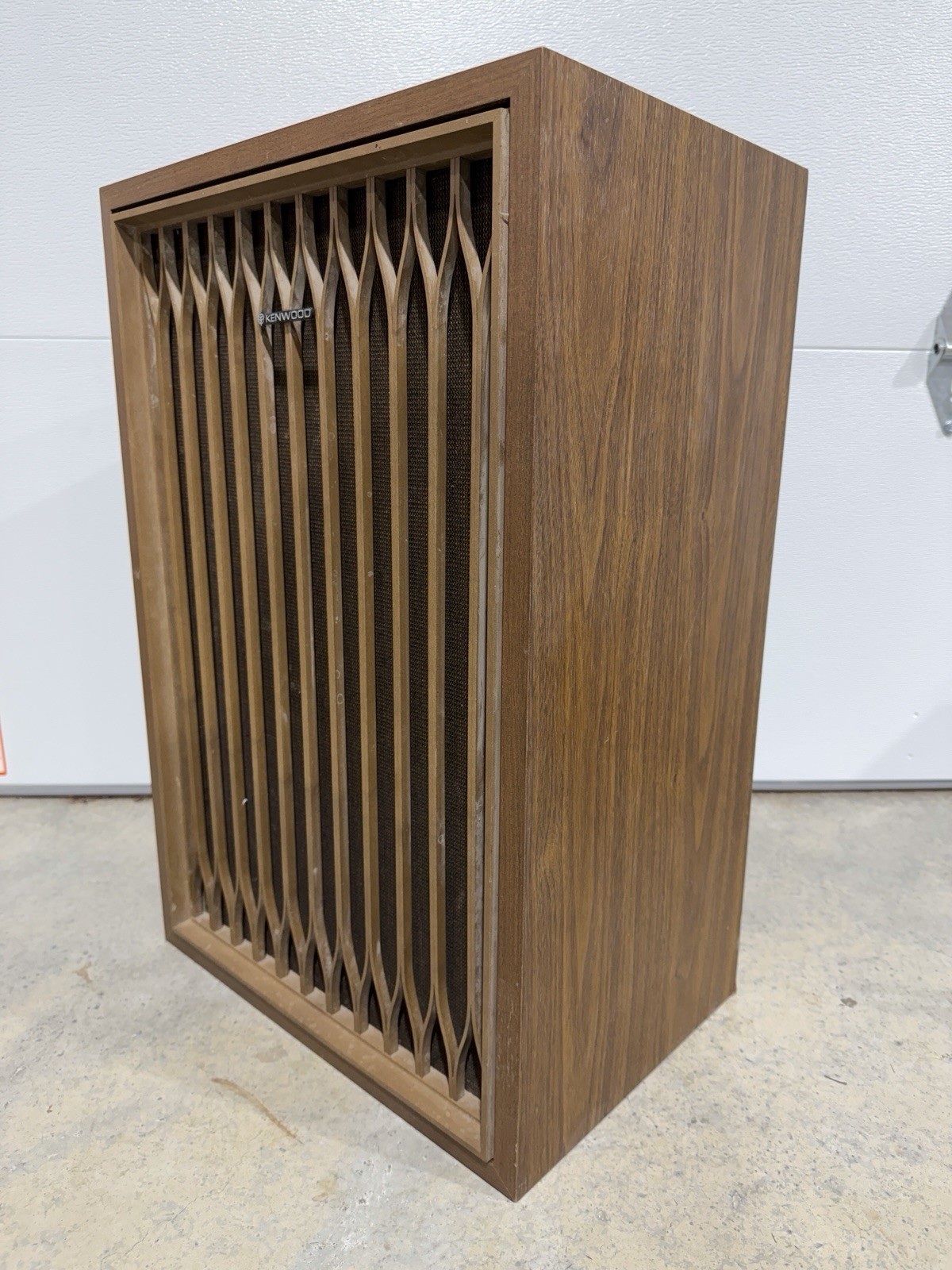 Vintage Kenwood KL-777A Stereo Floor Speaker Wood Grain Working Tested Single