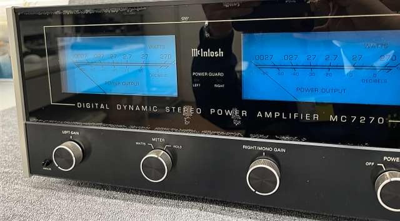 McIntosh MC7270 Stereo Power Amplifier 270WPC Blue Meter Tested Working USED