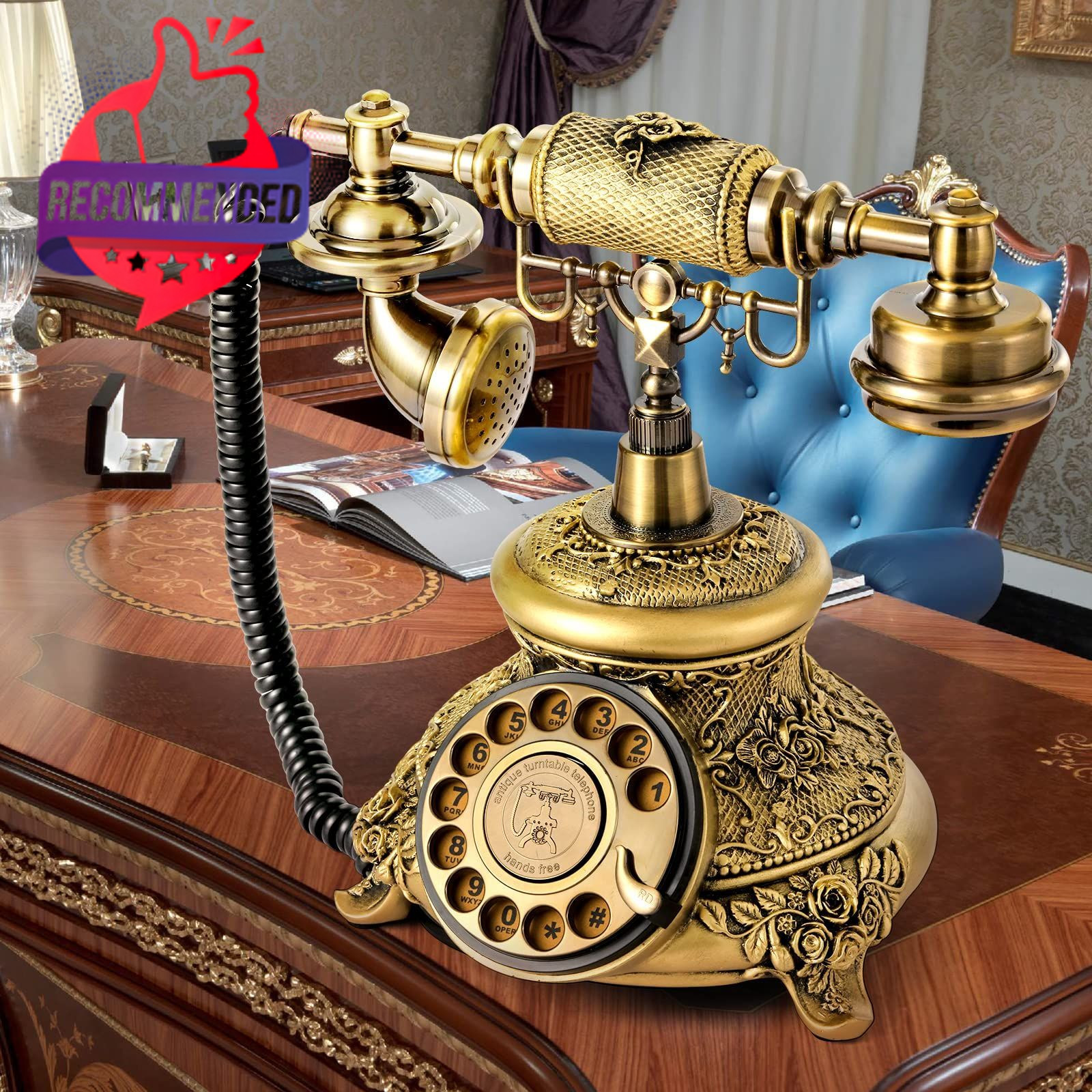 Vintage Phone Retro Rotary Dial Phones Landline Telephone Old Fashion Antique