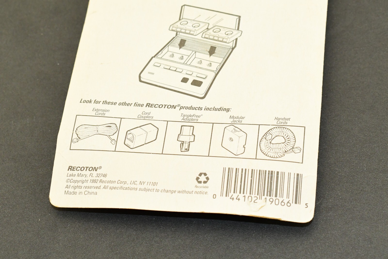 Vintage Recoton Answering Machine Microcassettes Tapes T66 – New in Box NIB