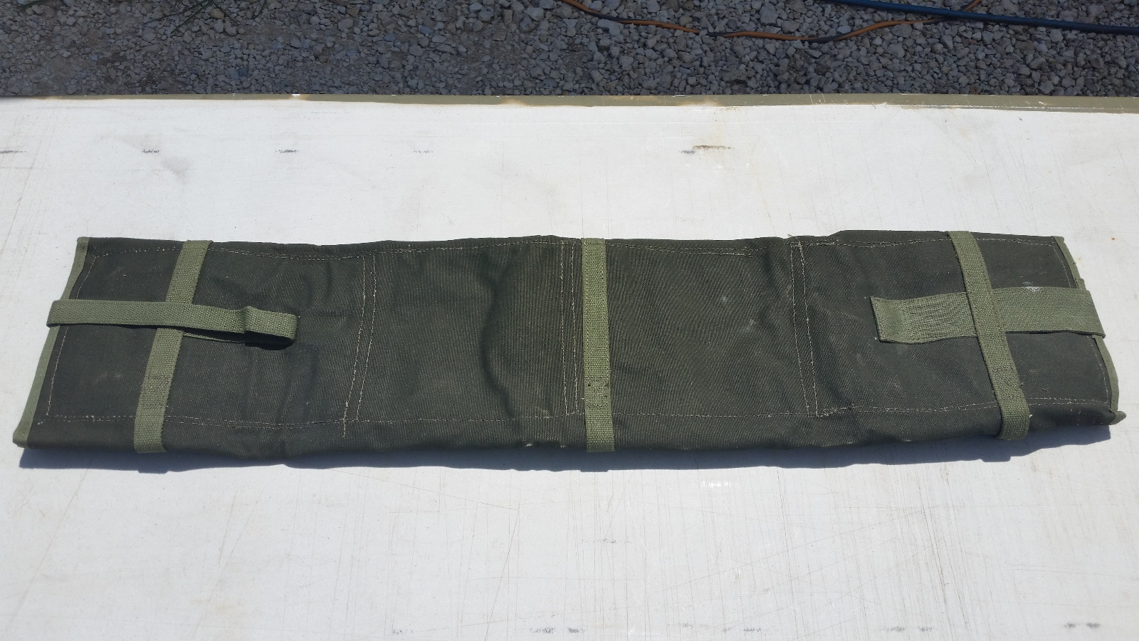 CW-206/GR Radio Antenna & Accessory Storage Bag Canvas NOS