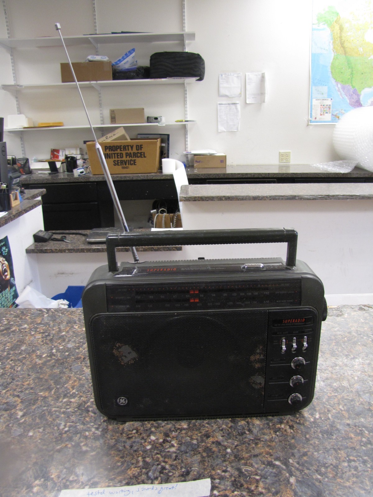 Vintage GE Superadio 7-2887A AM/FM Hi Performance Radio w/ Wide Band -WORKING!