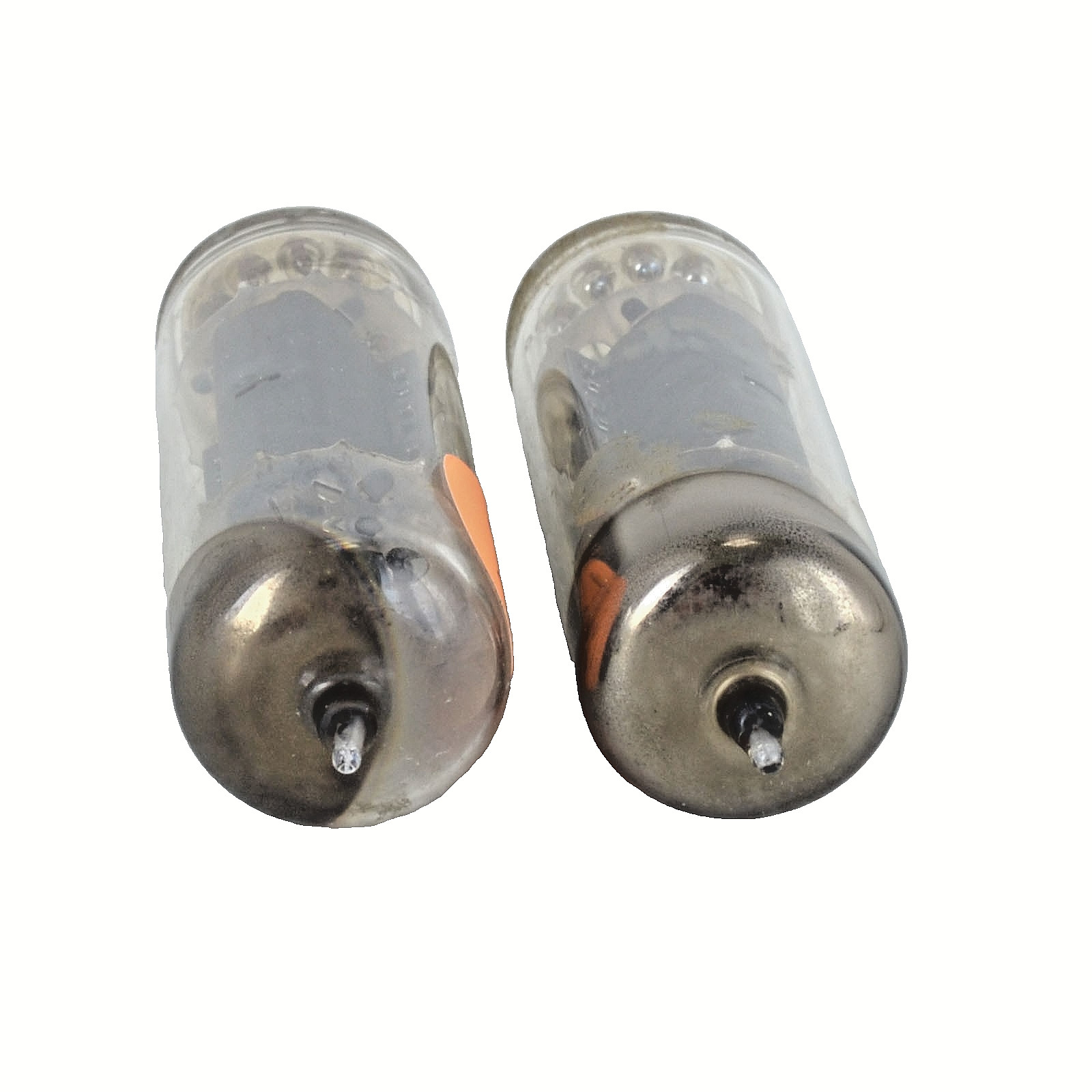 Pair Vintage Brimar England 7189 Vacuum Tubes TV-7 Tested Strong 52 & 56 EL84