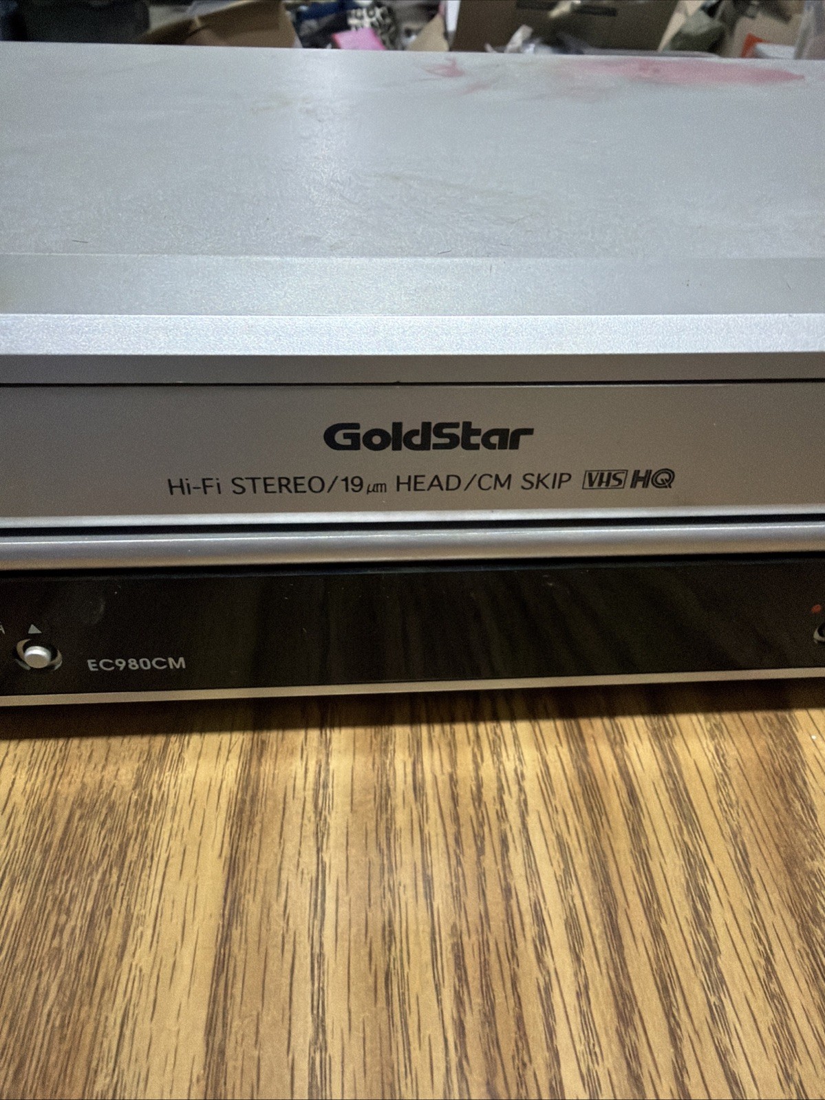 Goldstar 19 Micron Head Hi-Fi Stereo VHS VCR Recorder Tested & Working