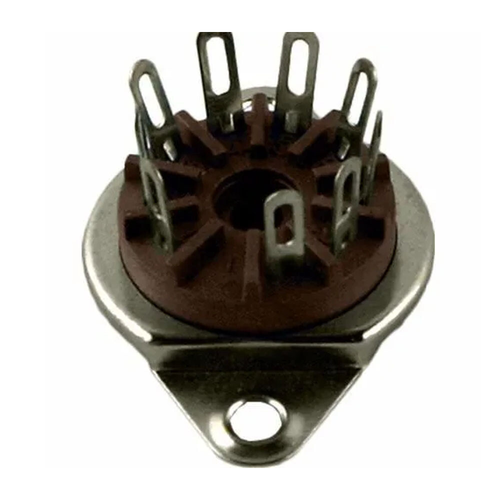 (5PCS)- 9 Pin For Belton Socket, Bottom Mount Micalex .75″ Chassis Hole US