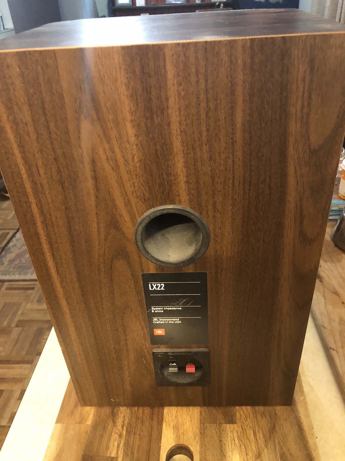 Vintage 1990s JBL Bookshelf Speakers Model LX22 Wood Grain Excellent Condition