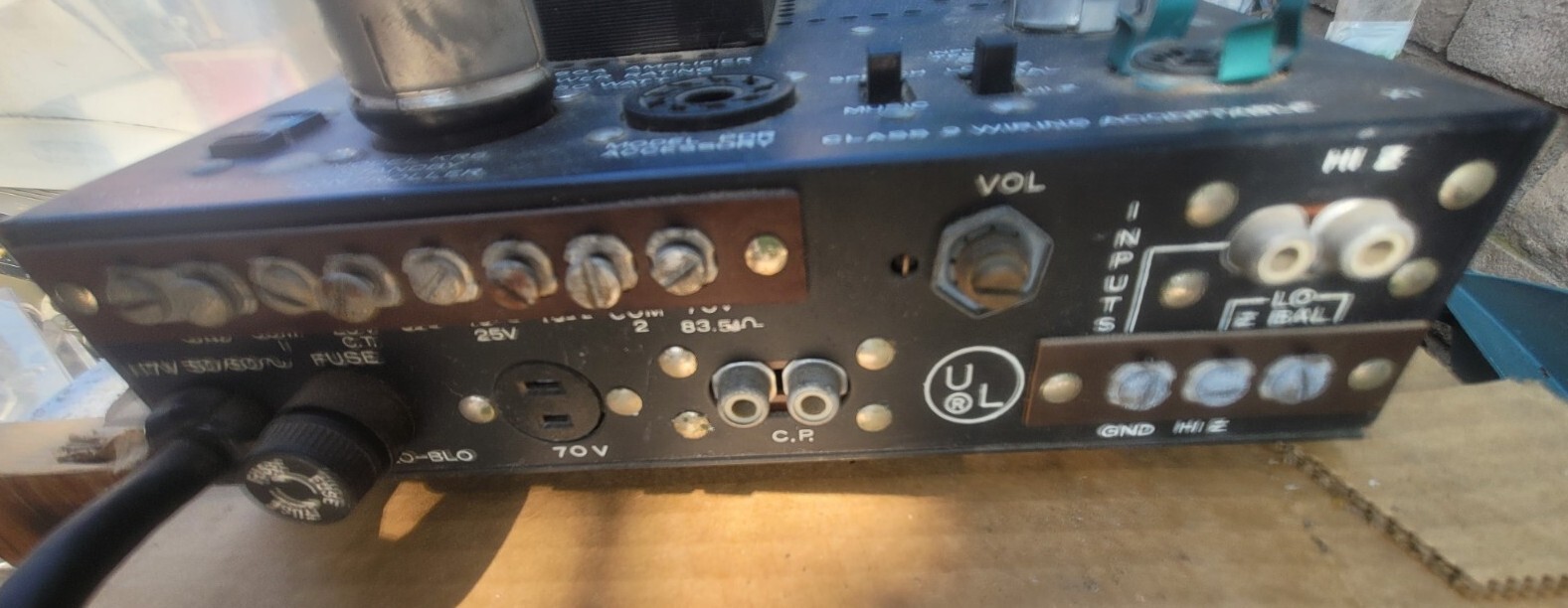 Vintage BOGEN MO-60A Monoblock Tube Power Amplifier AmpUntested
