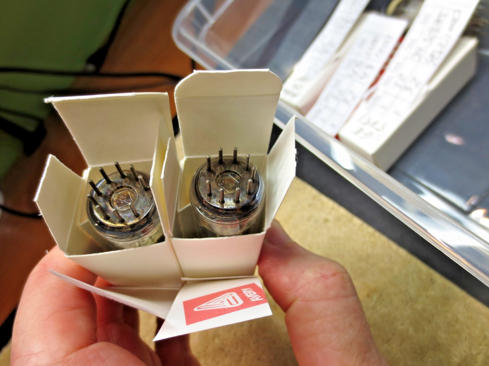 Matched Date/code Pair Telefunken EL84/6BQ5 Strong (TESTED W/ TV-7D/U)