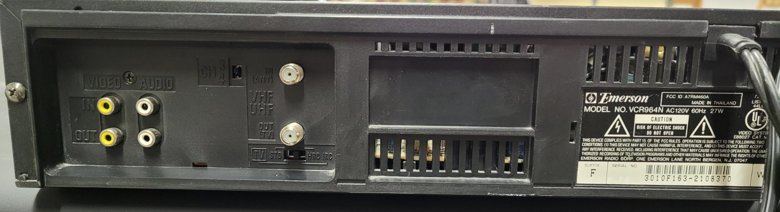 Emerson VCR964N VCR