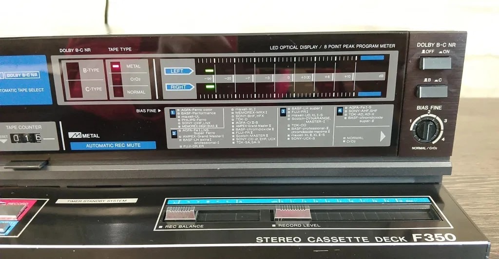 AIWA AD-F350E Rare Vintage Stereo Cassette Deck Warranty Serviced