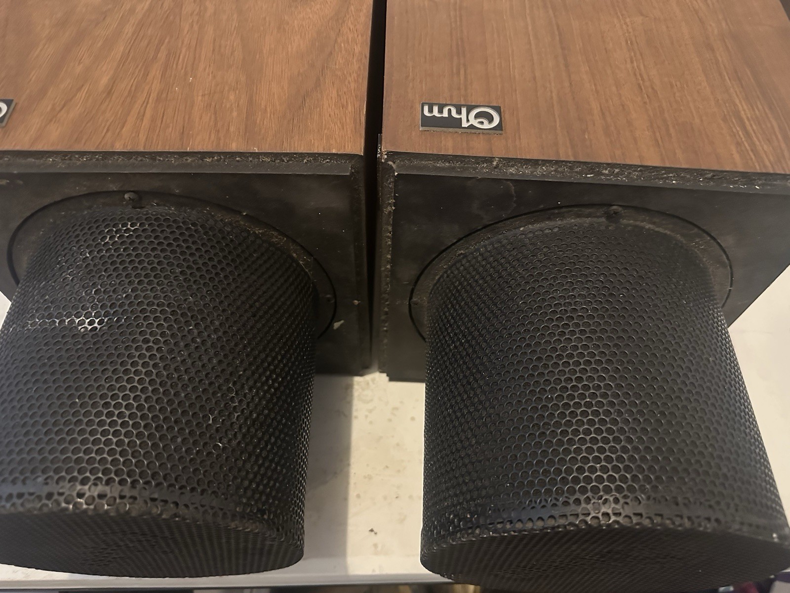 OHM WALSH 2 SPEAKERS pair Rare VINTAGE – Untested