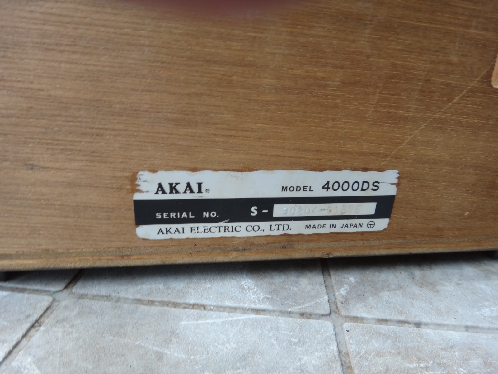 AKAI 4000DS WOOD CASE + PARTS