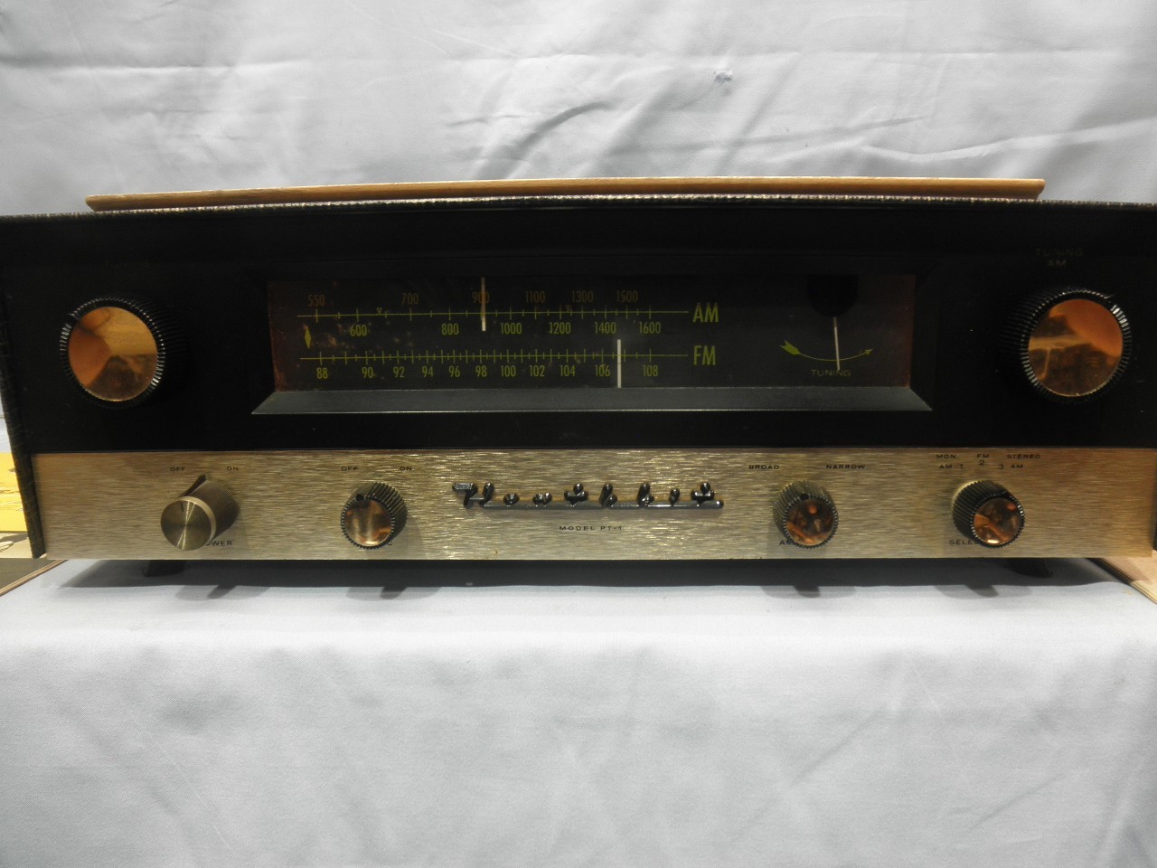 EXCELLENT 1958-60 Heathkit PT-1 AM/FM Stereo Tuner- Serviced +Manual+ Catalog