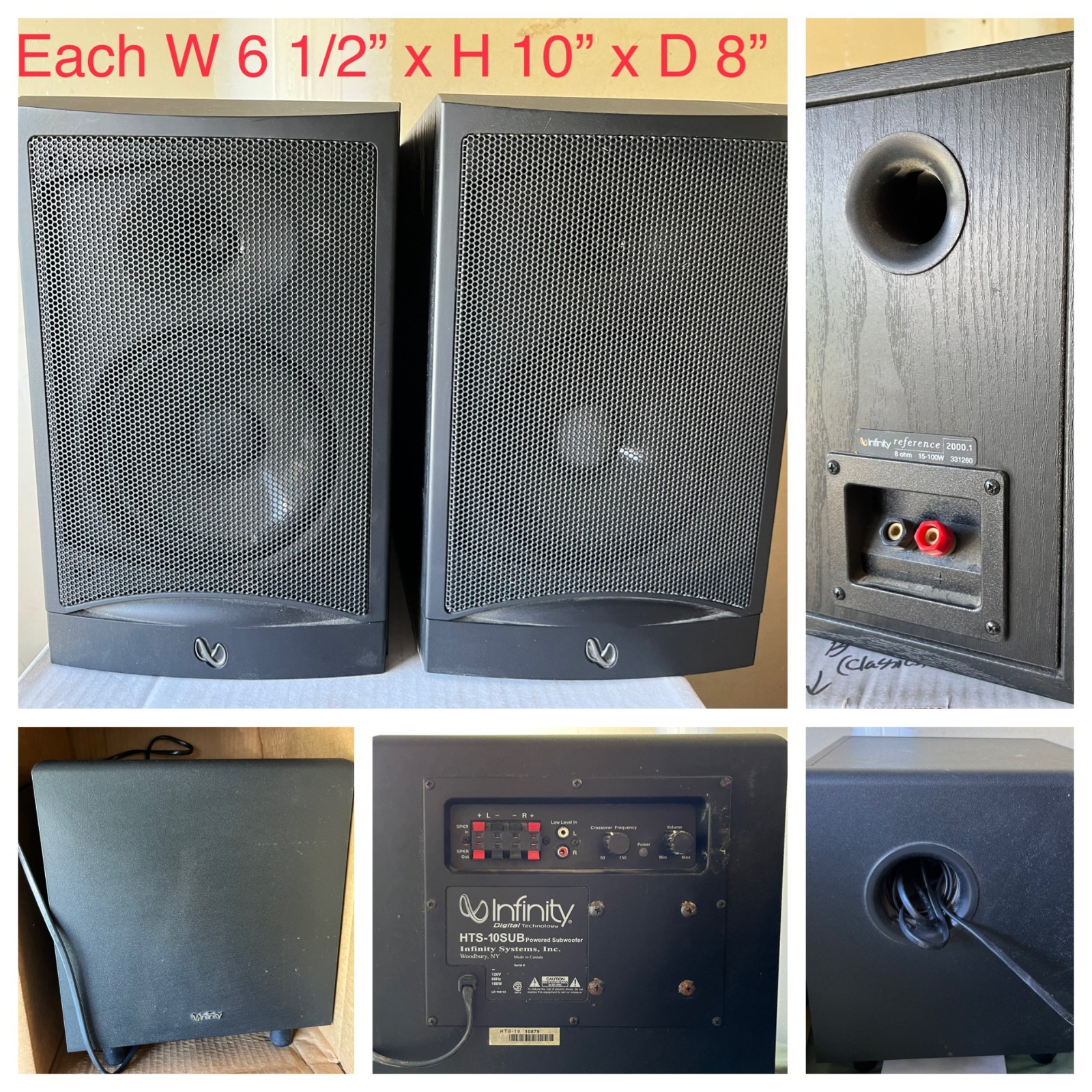 Pioneer Receiver, CD players, cassette deck, DVD/VHS player, turntable, Speakers