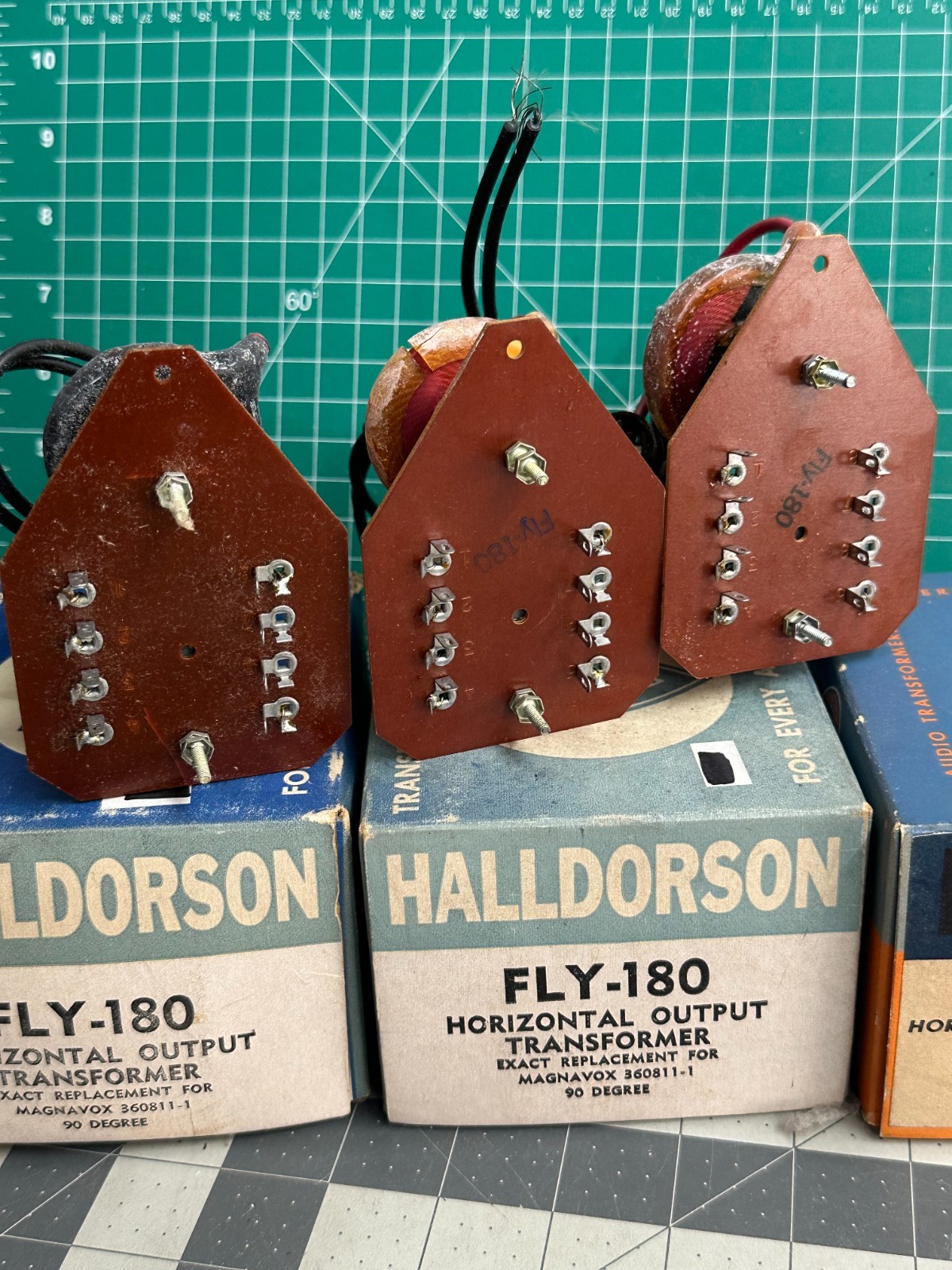 3-pack VINTAGE Halldorson Fly 180 Power Horizontal Output Transformer 306811-1