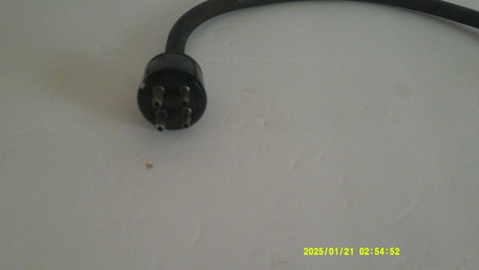 Vintage Male to Male Cable Mount Amphenol Plug 4-pin, Leslie Hammond 18″