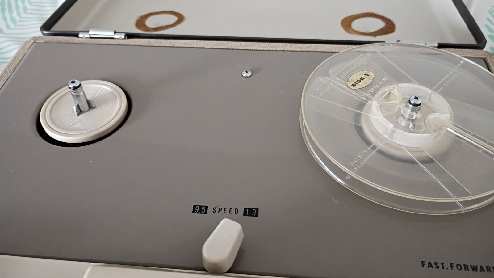 Vintage 1960s Sony Reel to Reel Tapecorder Model 464, Seems To Work, As Is Cond.