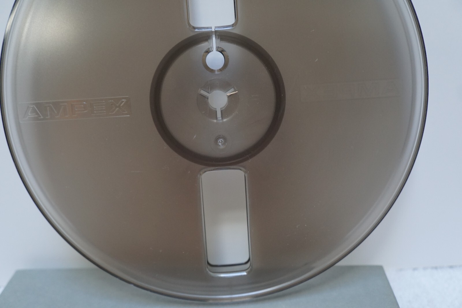 7″ inch AMPEX 631 EMPTY TAKE-UP reel to reel + box for 4-track 3.75 ips 7.5 ips
