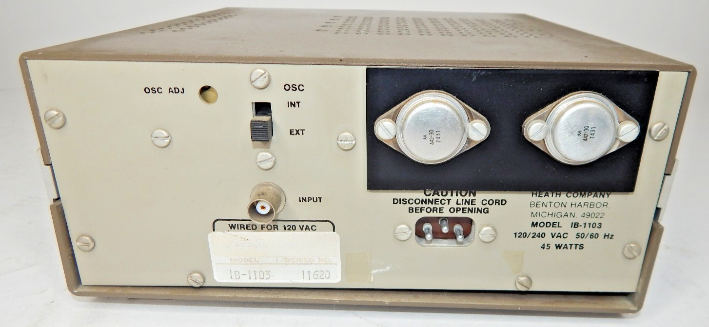 Vintage Heathkit Model IB-1103 Nixie Tube Frequency Counter Test Unit POWERS ON
