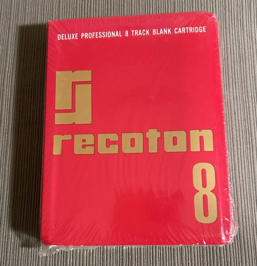 Recoton Deluxe Professional Blank 8-Track Cartridge 70 Mins SEALED