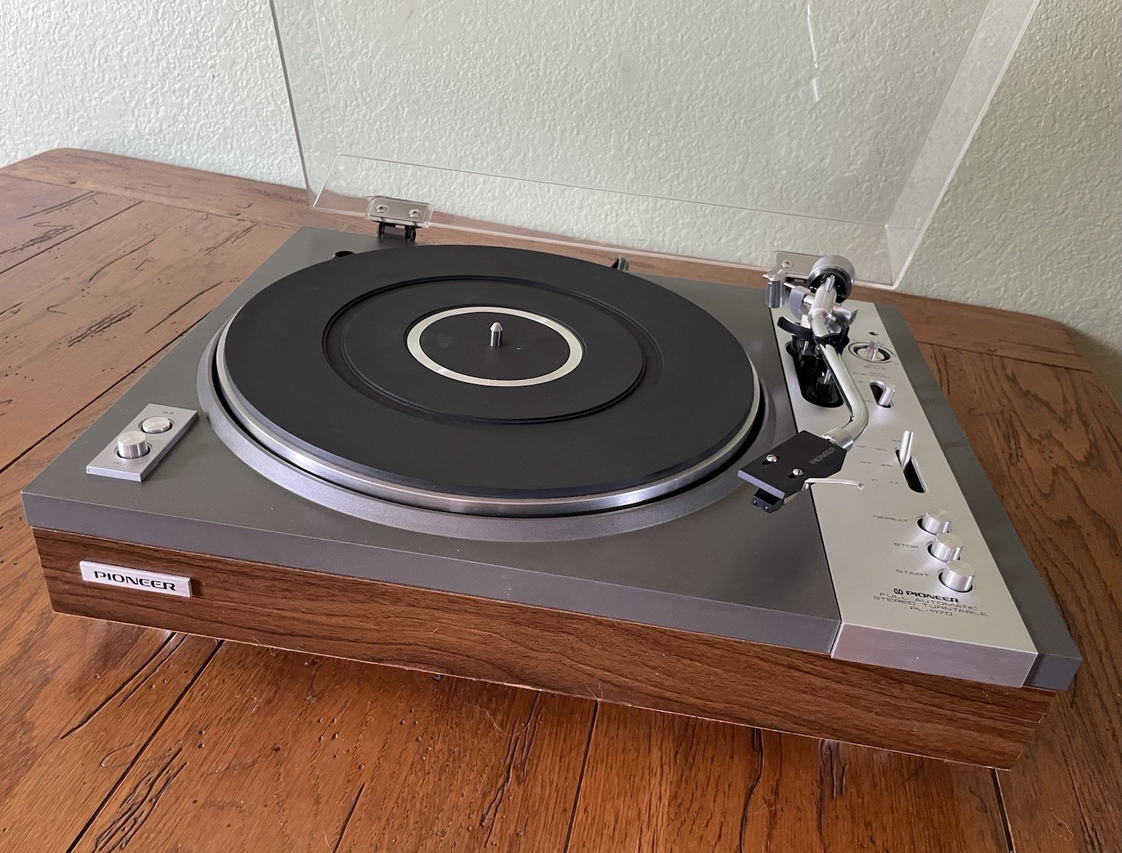 1977 Pioneer PL-117D Belt Drive Turntable + Empire 1000 E/X New Belt / Stylus