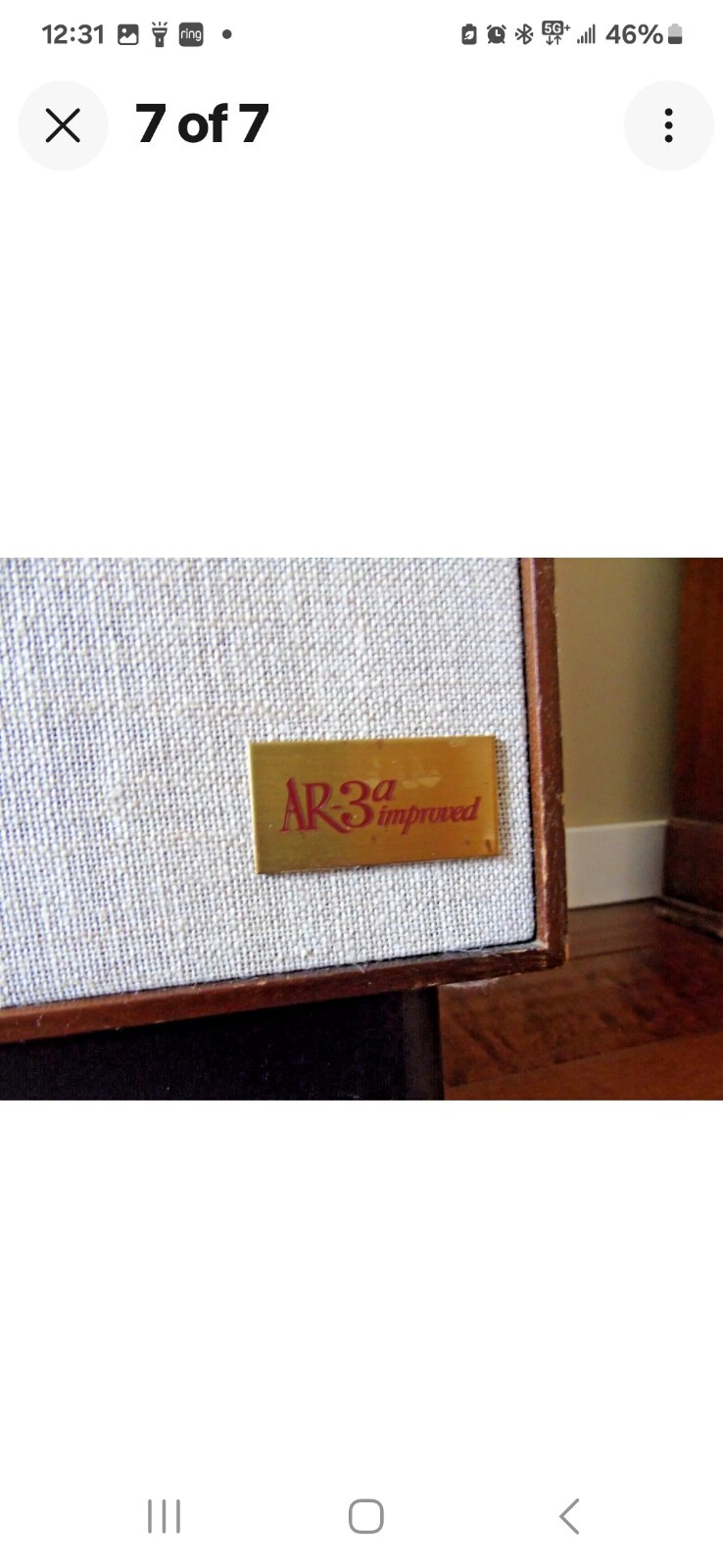 ACOUSTIC RESEARCH AR3a IMPROVED – RECAPPED, REFOAMED, TWEETERS REBUILT No Return