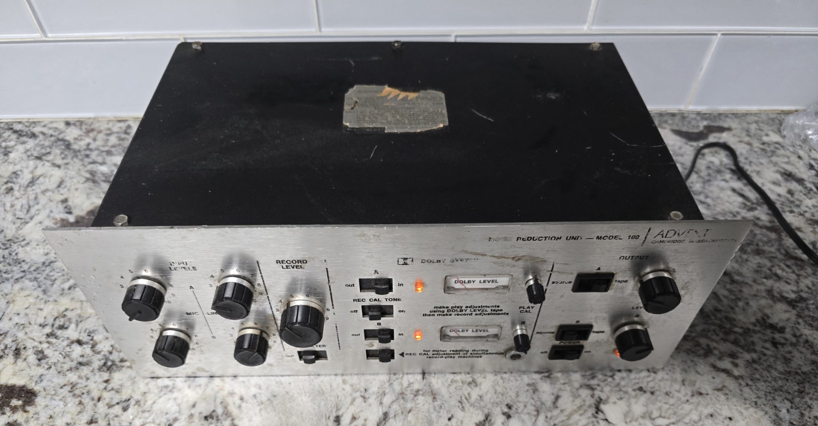 Advent Model 100 Dolby Noise Reduction Unit Rack Mount Tested Working Vintage