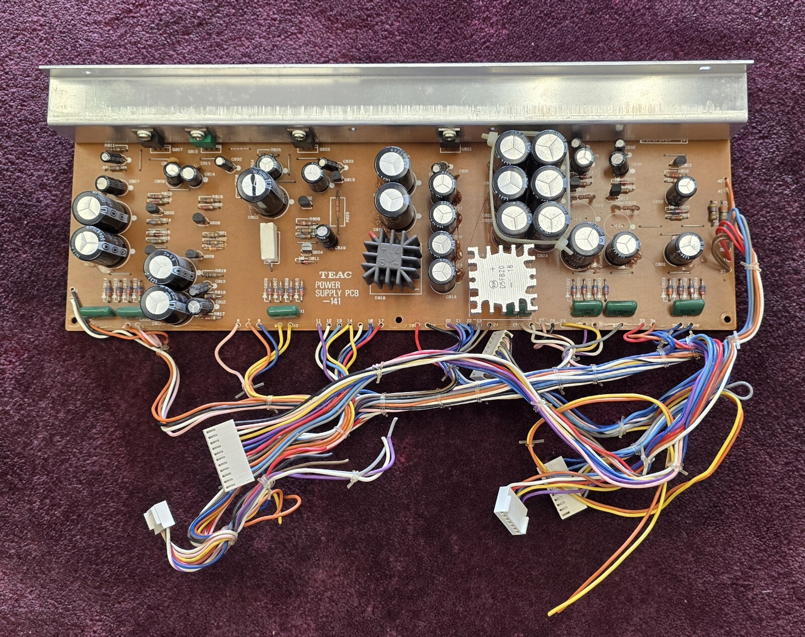 Tascam 38 Reel to Reel 5200073400 Power Supply PCB Assembly* TESTED & WORKING *