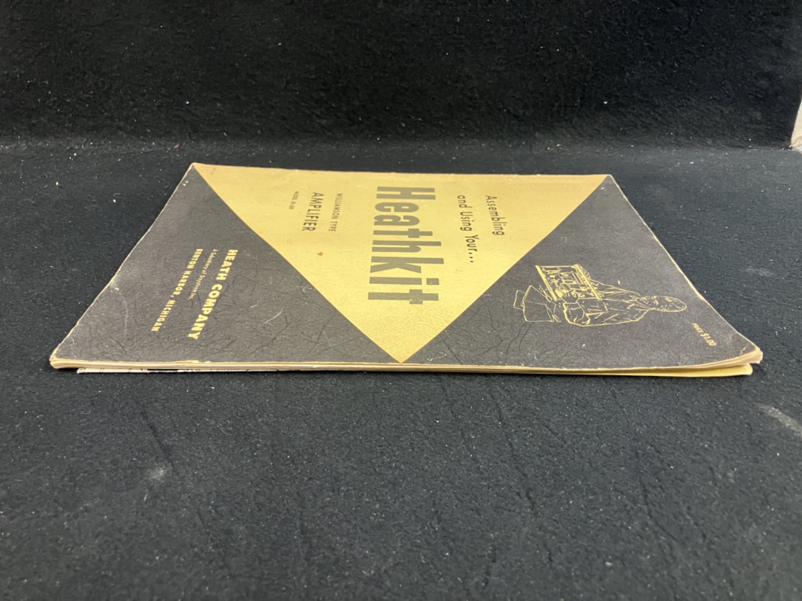 1956 HEATHKIT W-5M WILLIAMSON TYPE AMPLIFIER ASSEMBLY INSTRUCTIONS &FOLDOUT DIAG
