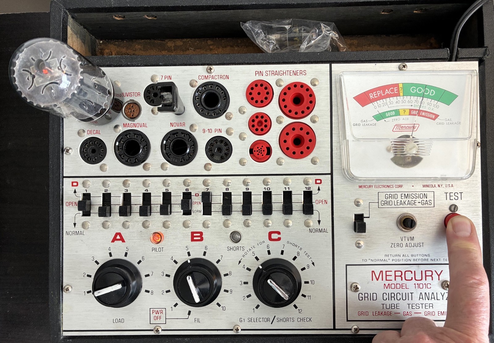 RCA 6L6GC – 100% MATCH – Quad Black Plates 1963, 1963, 1966, 1966, Grade A