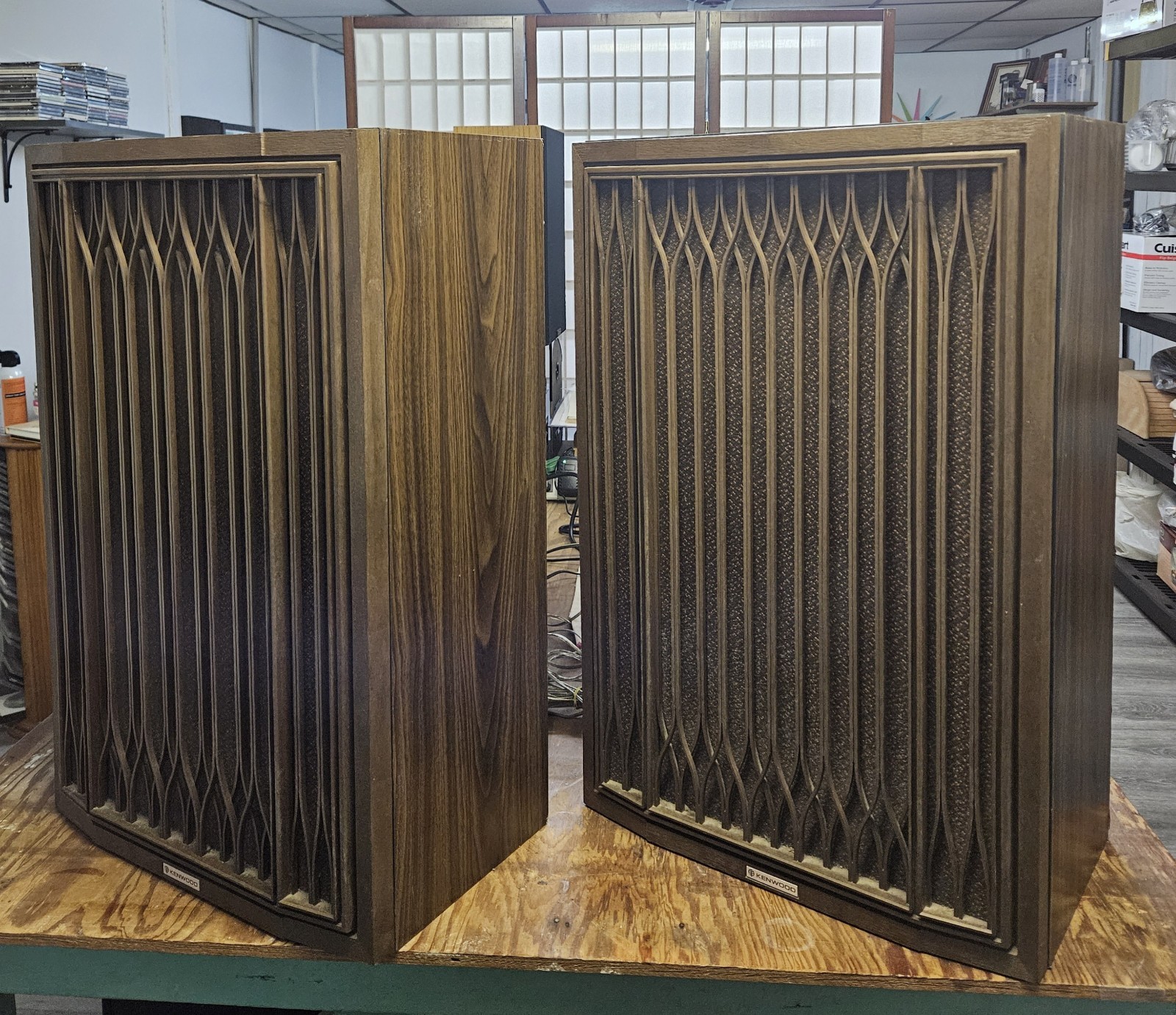 KENWOOD KL-9090X Speakers -Top Of The Line Kenwood Speakers – Nice
