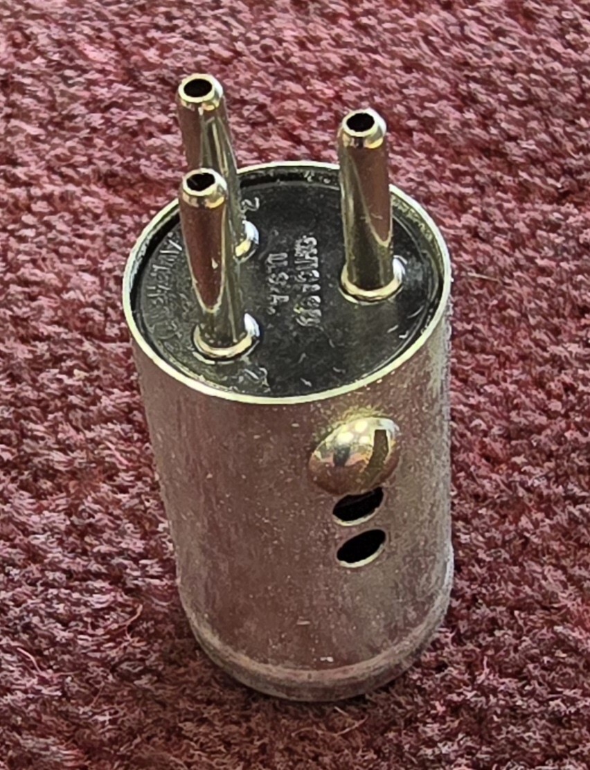 Amphenol 91MPM3L 3-Pin Mini Male Cable Plug Connector with Long Shell Barrel