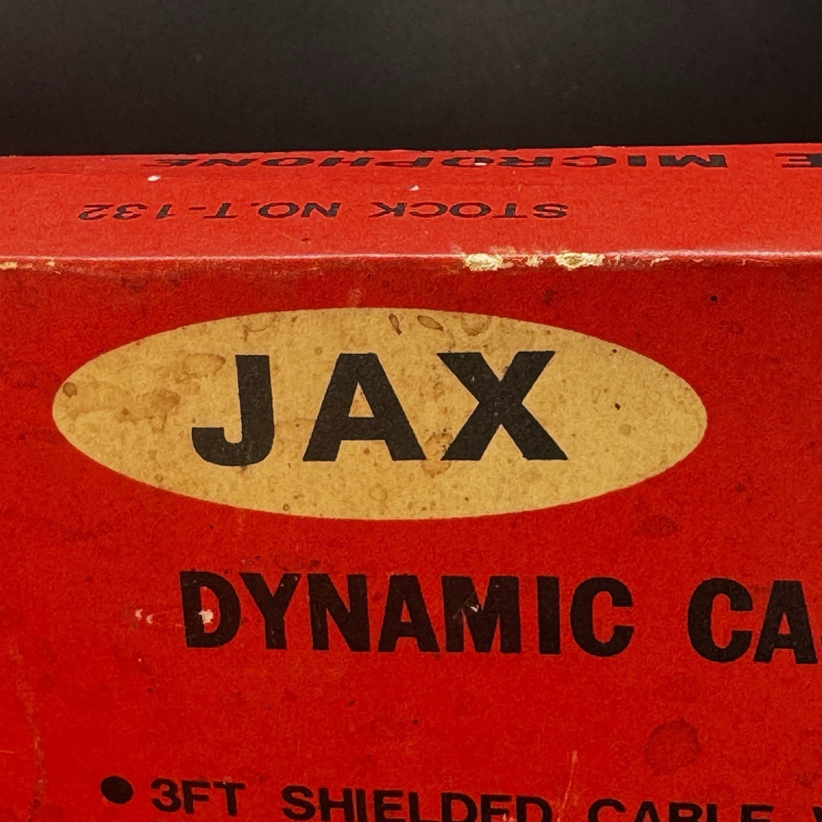 Jax Dynamic Cassette Microphone Stock No T-132 Original Packaging Vintage 1970s