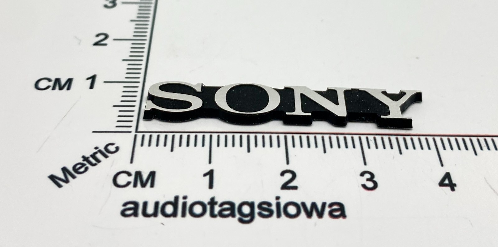 SONY PVM Models Television Badge Label Custom Made Incised Self Stick