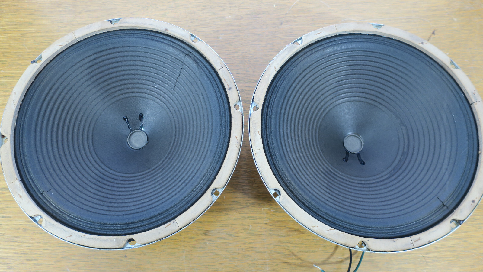 Lot of 2 Vintage Lowery Electric Organ 12 Inch Full Range Speakers Working ASIS