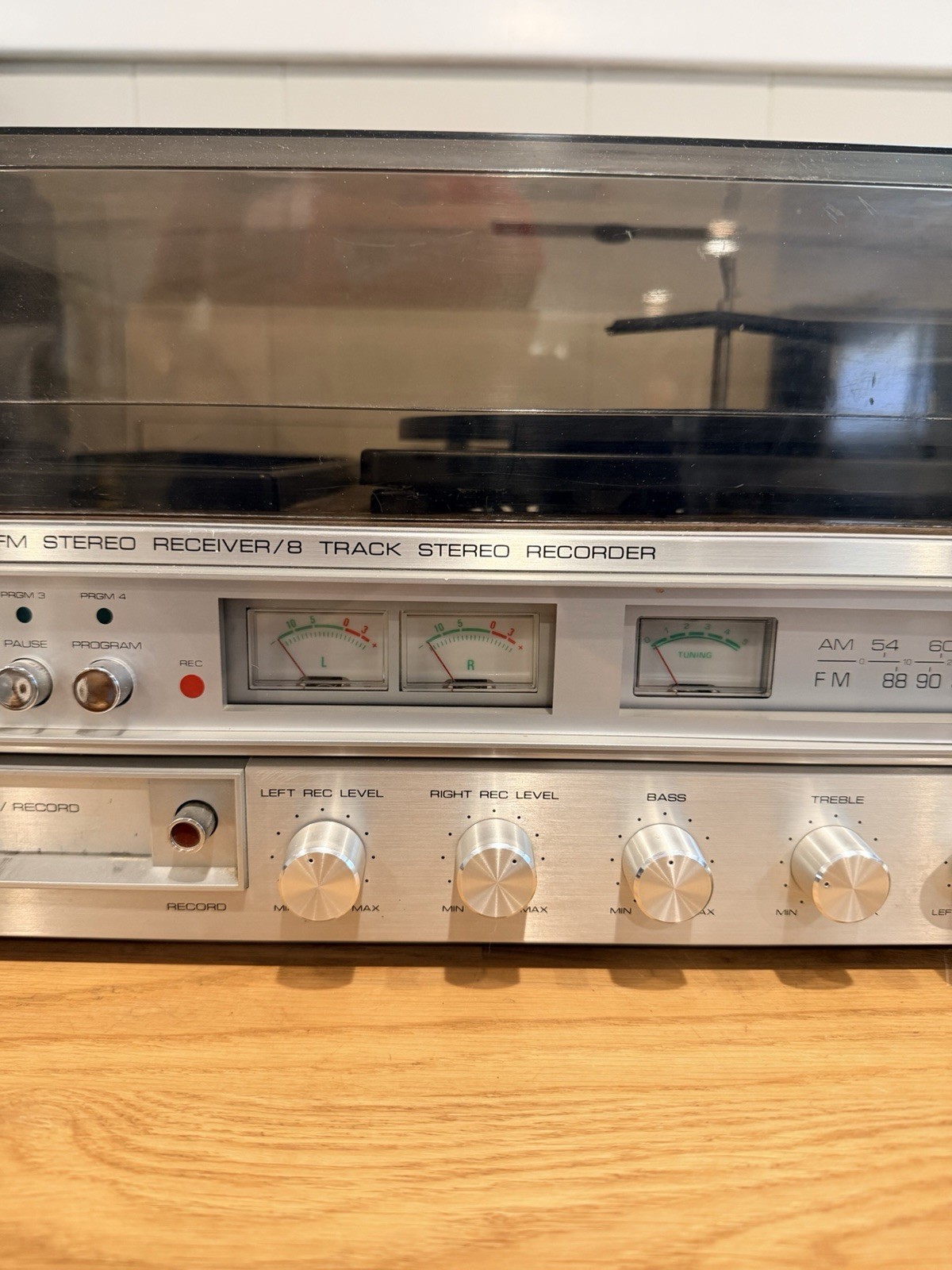 Vintage LAFAYETTE LSC-400 AM FM STEREO RECEIVER /8 TRACK STEREO RECORDER Parts