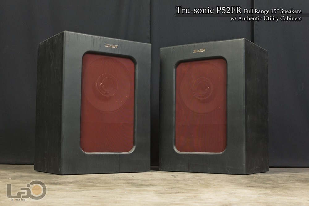 Tru-sonic P52FR Full Range Speakers w/ Cabinets (Worldwide) altec
