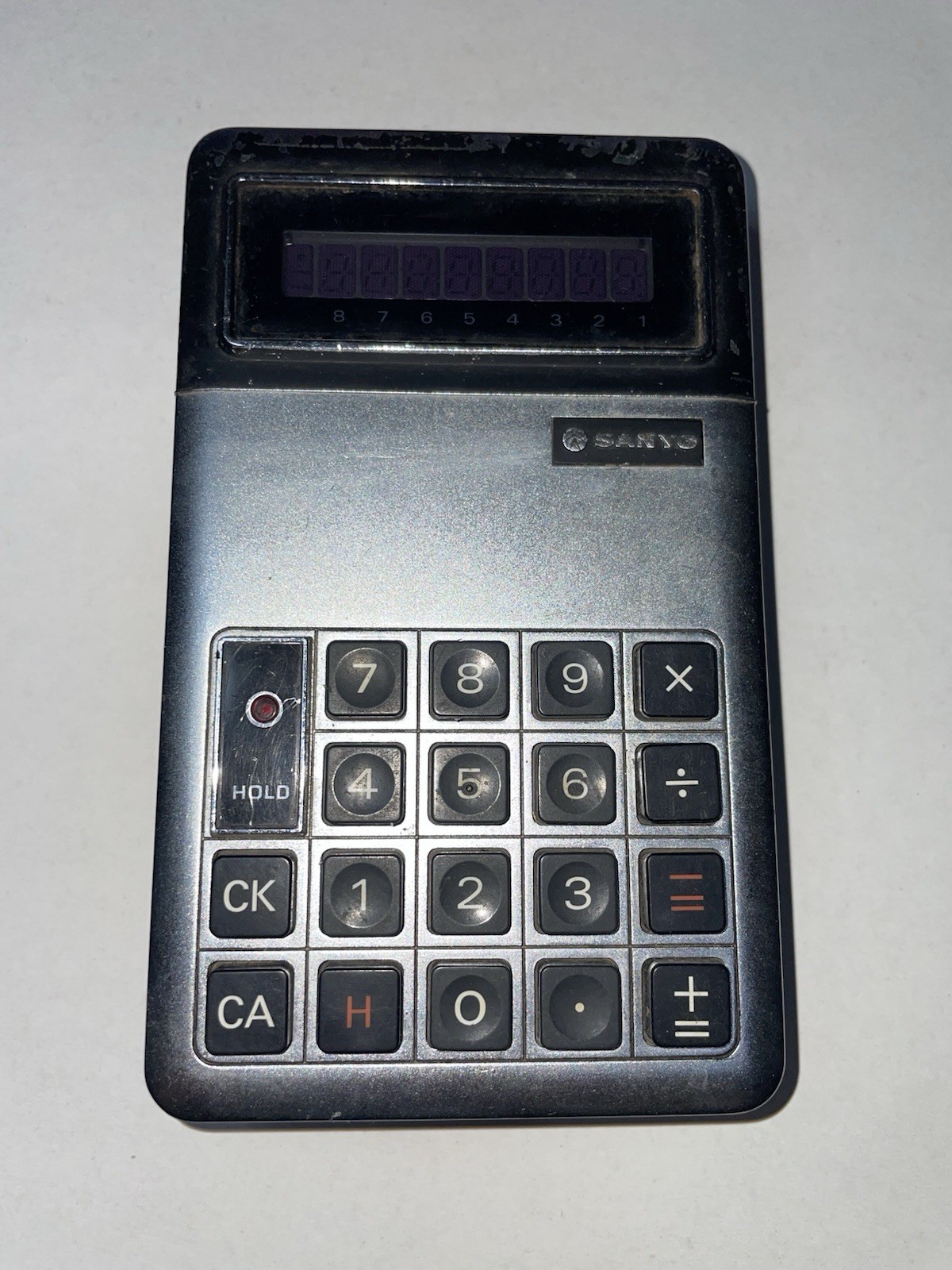 Vintage Sanyo ICC-810 calculator Very Rare For Parts Or Repair